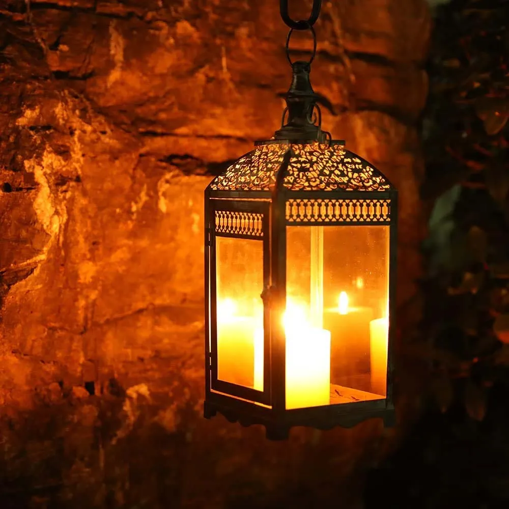 14.5'' High Hanging Candle Lanterns