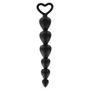 7-inch Toyjoy Silicone Black Large Anal Beads