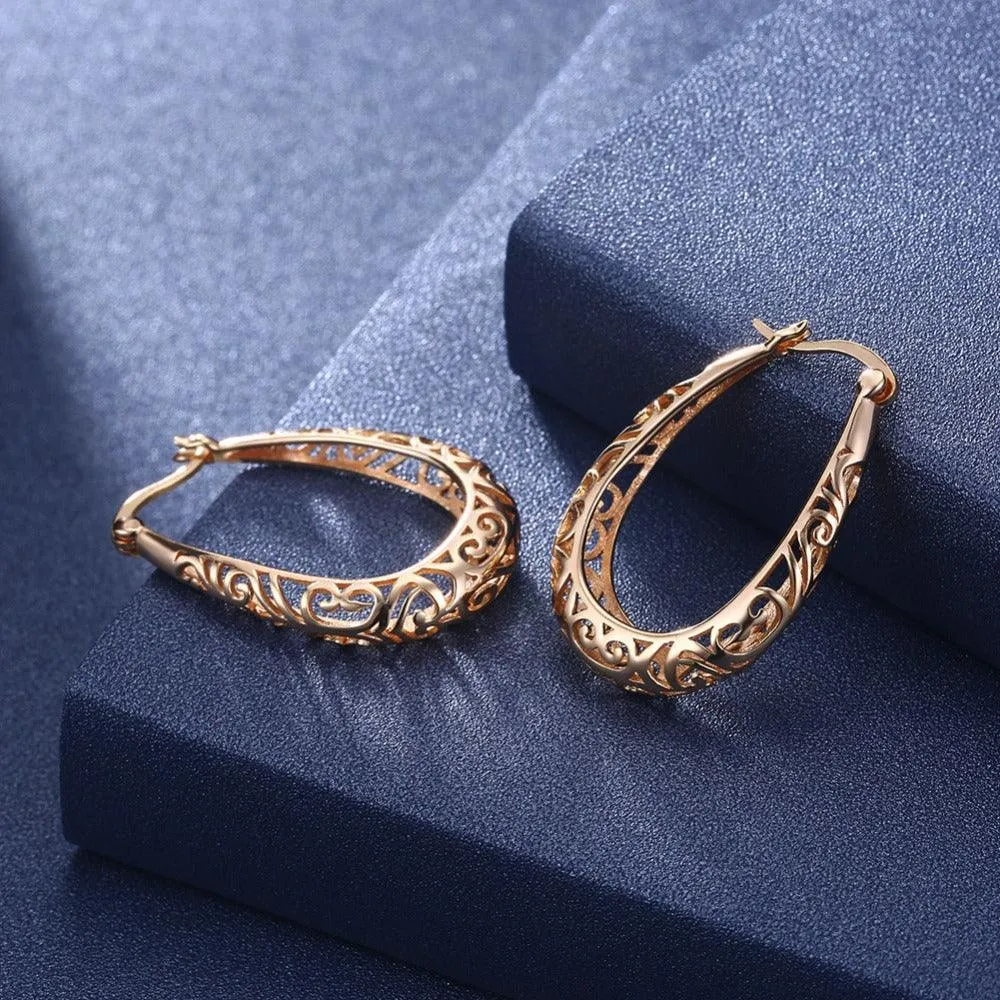 925 Sterling Silver Vintage Hoop Earrings