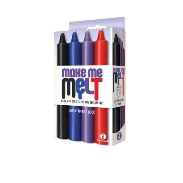 9'S Make Me Melt Candle Pastellines - Erotic Wax Play Candles for BDSM Fun | Icon Brands