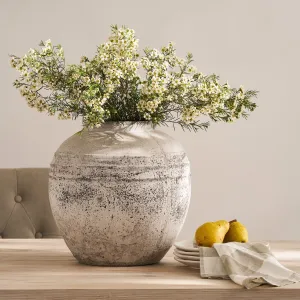 Aged Stone Urn Vase