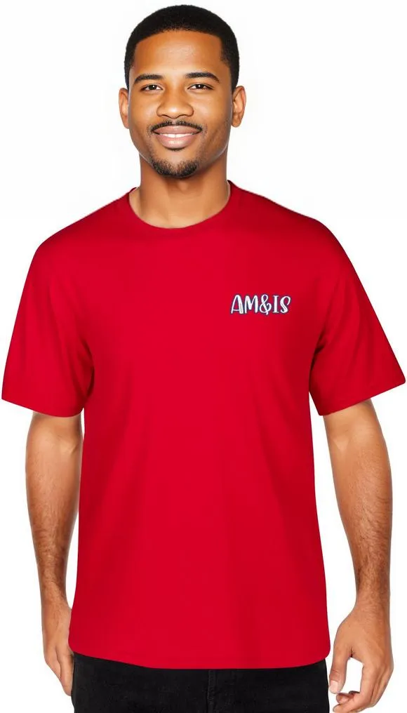 Am&Is Embroidered Unisex Cotton T-shirt