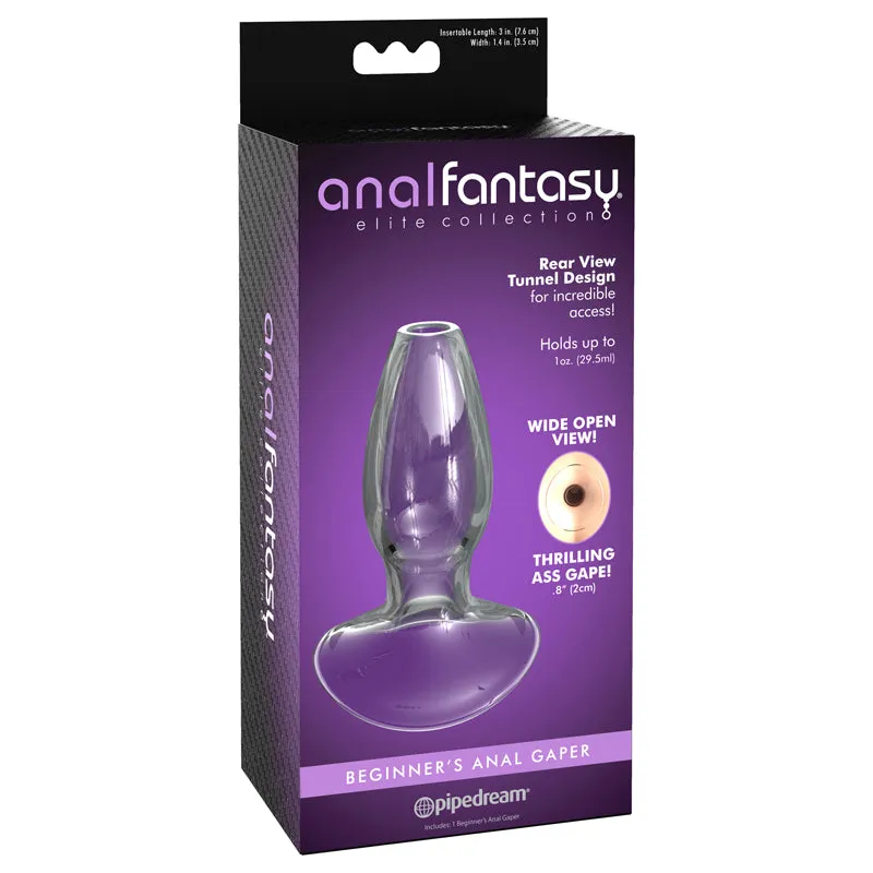 Anal Fantasy Elite Collection Beginners Anal Glass Gaper - Clear