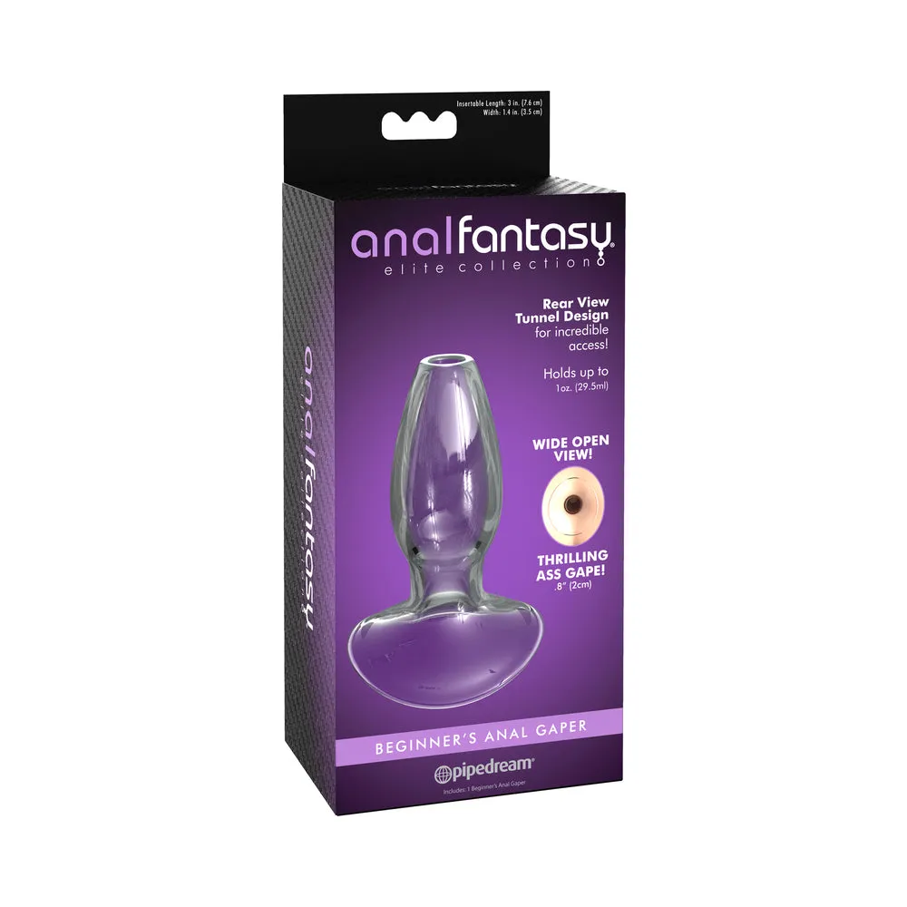 Anal Fantasy Elite Collection Beginners Anal Glass Gaper - Clear