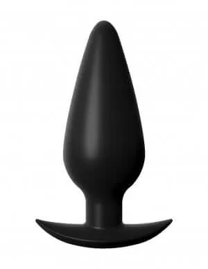 Anal Fantasy Elite Collection Small Weighted Silicone Butt Plug Black