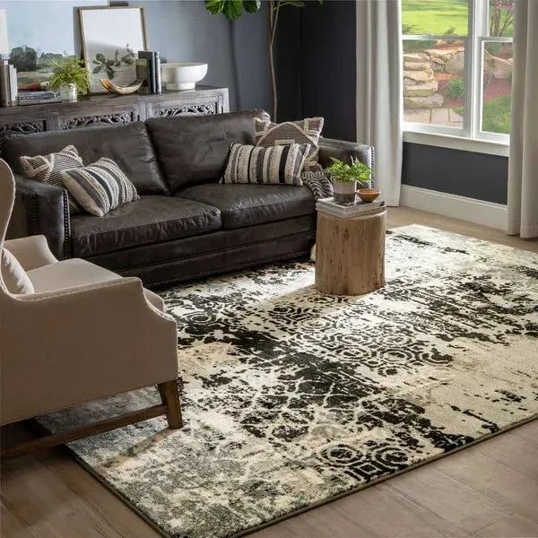 Artisan 91849 90097 Frotage Charcoal Rug