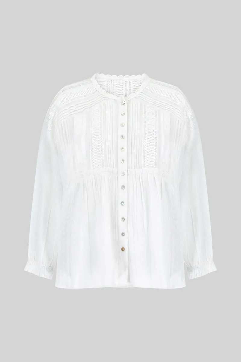 Arya White Blouse