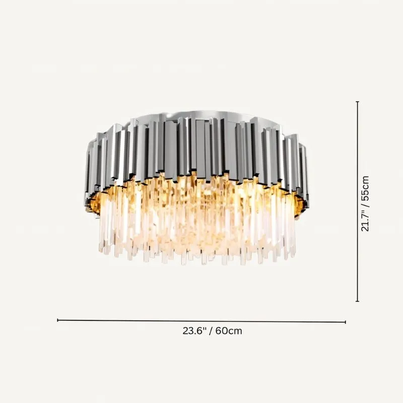 Astralis Round Flush Mount Chandelier