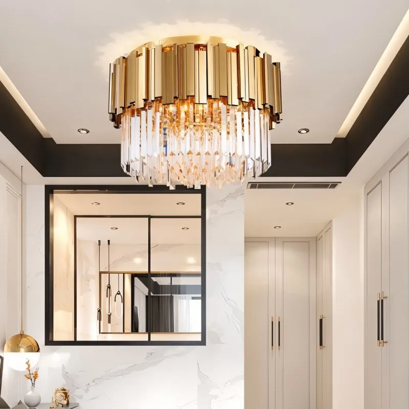 Astralis Round Flush Mount Chandelier