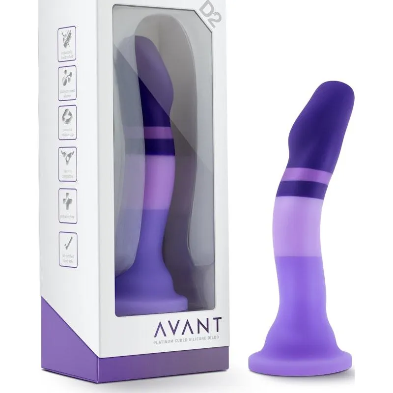 Avant D2 Purple Rain Silicone Dildo