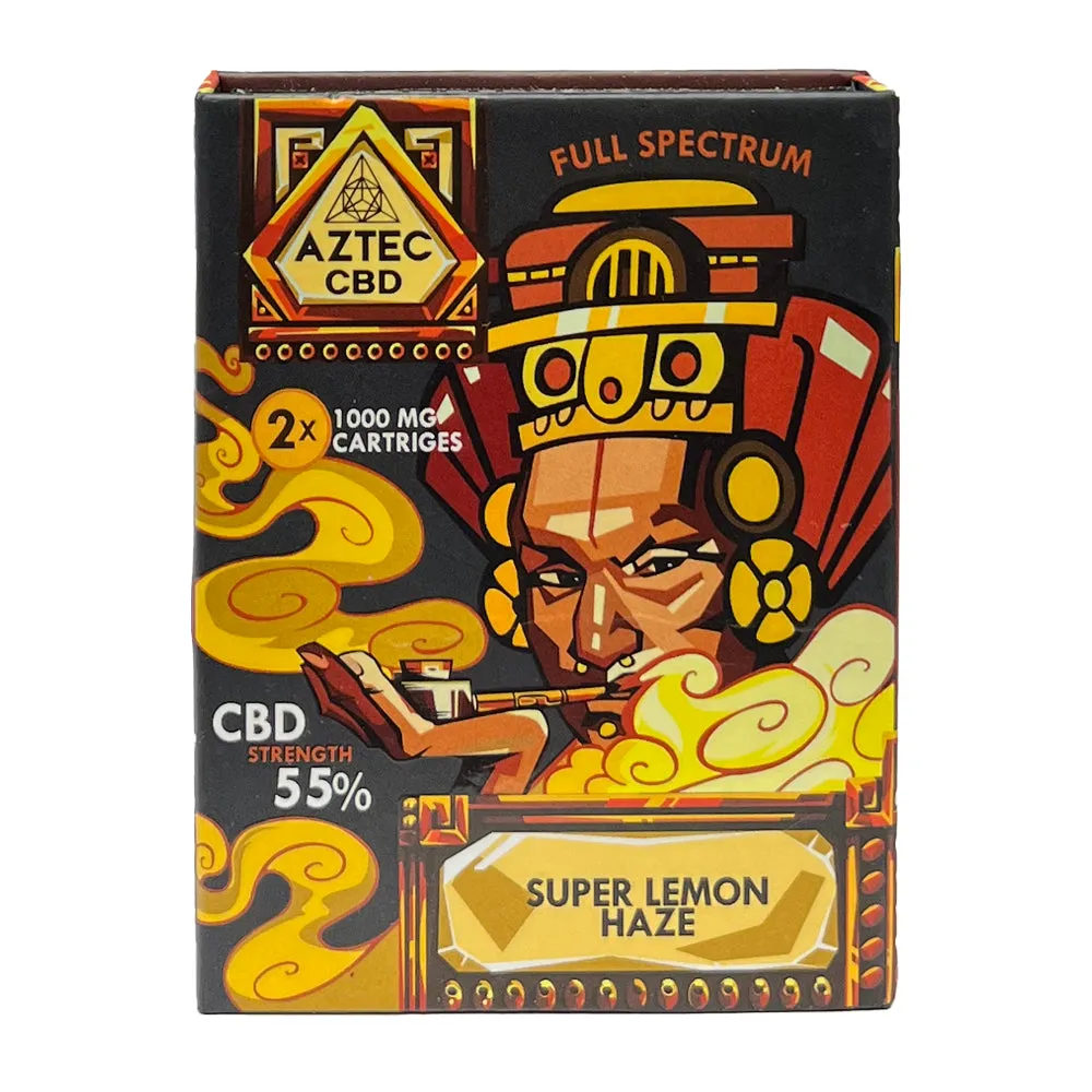 Aztec - 55% 1ml CBD Cartridge - Twin Pack New Flavours