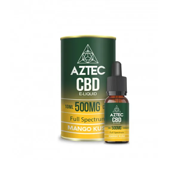 Aztec CBD 500mg CBD Vaping Liquid 10ml (50PG/50VG)