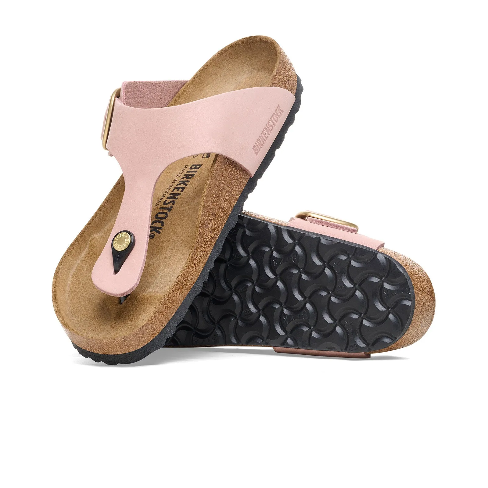 Birkenstock Gizeh Big Buckle Sandal (Women) - Soft Pink Nubuck