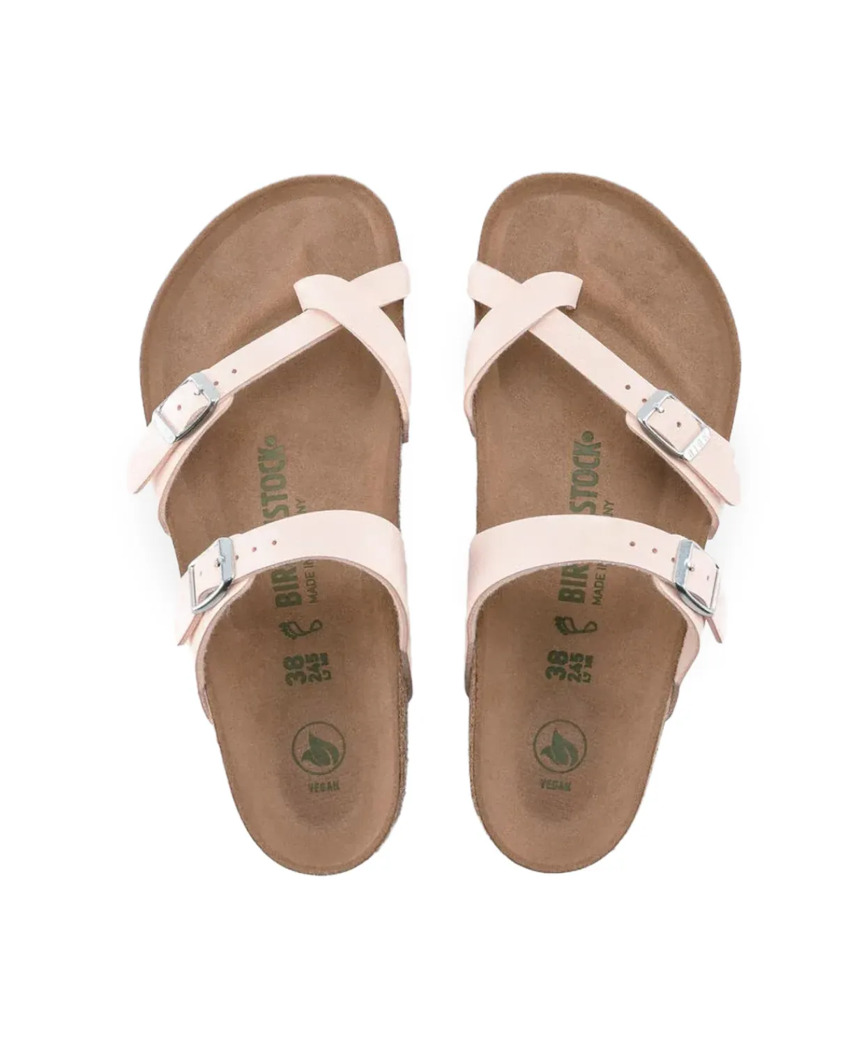 Birkenstock Mayari BirkiBuc Earthy Light Rose Vegan Sandals