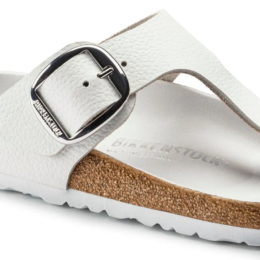 Birkenstock Women's Gizeh Big Buckle Leather (White)