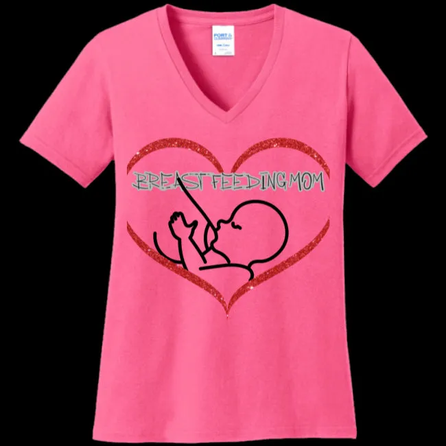 Breastfeeding Mom V-Neck Tee