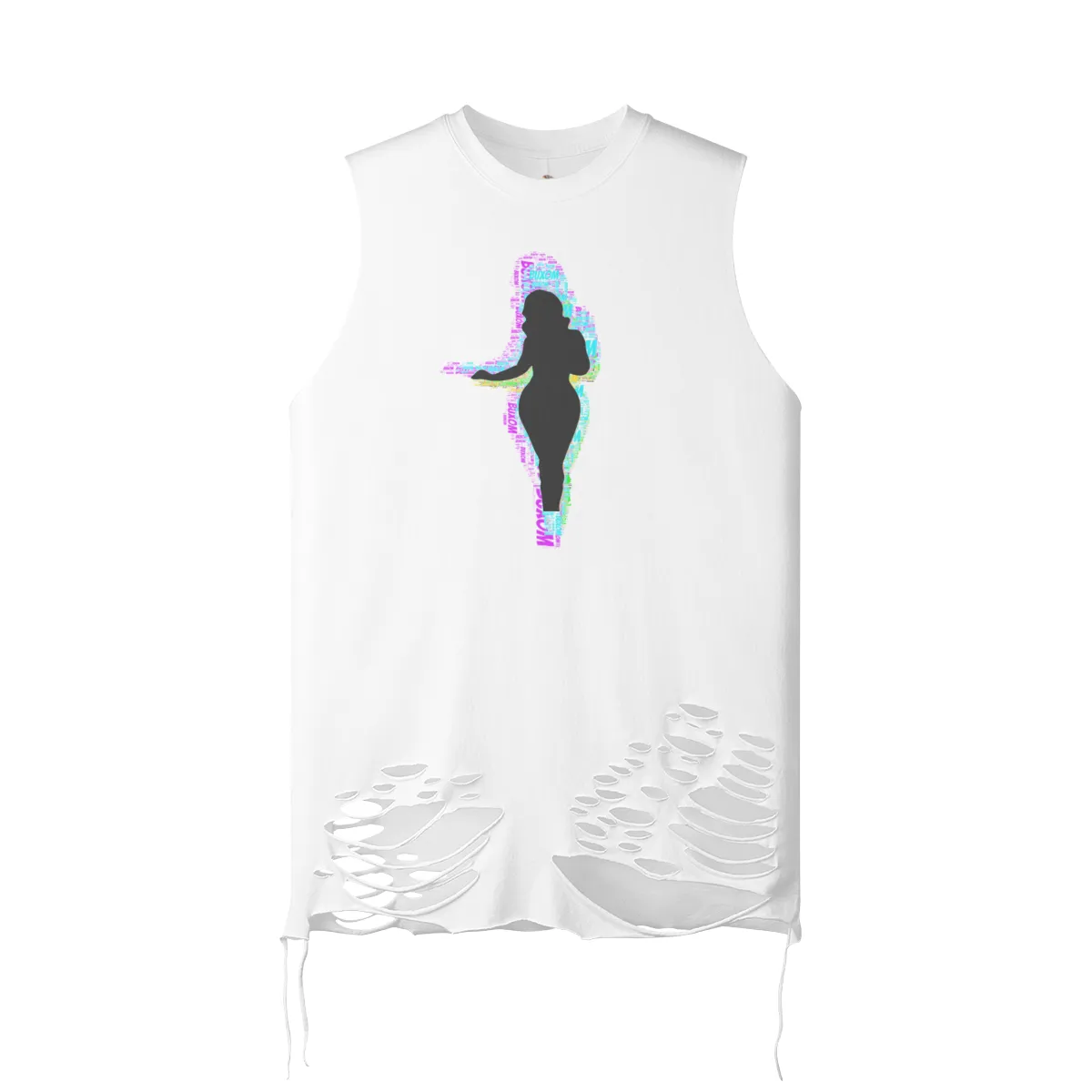 Buxom Women's Ripped Longline Tank Top