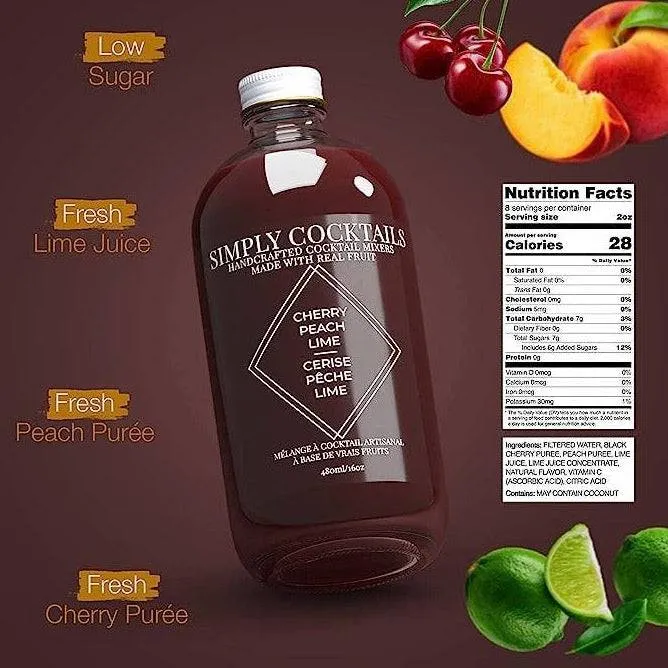 Cherry & Peach Cocktail Mix