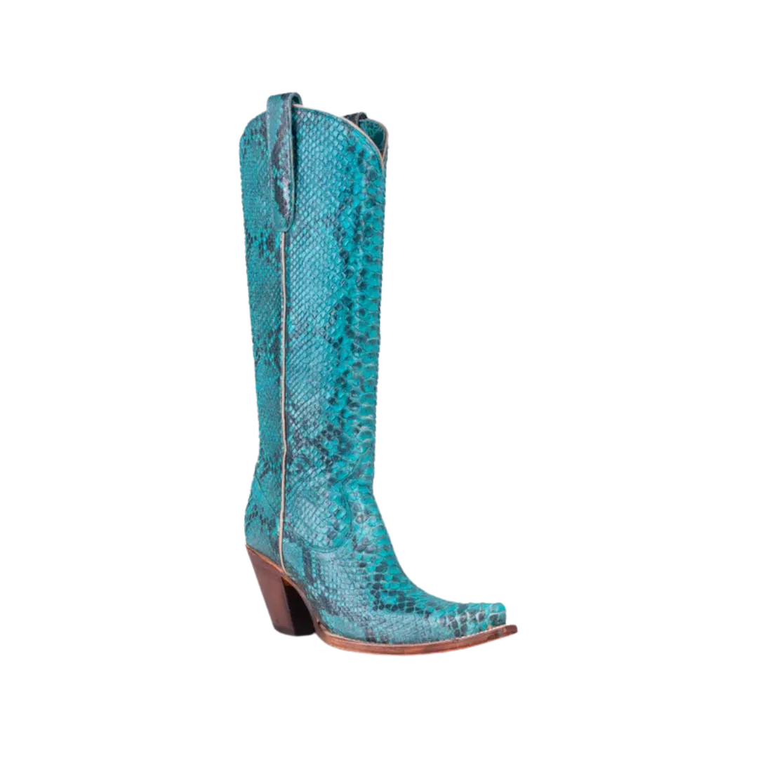 Corral Women's Python Tall Top Turquoise Boots