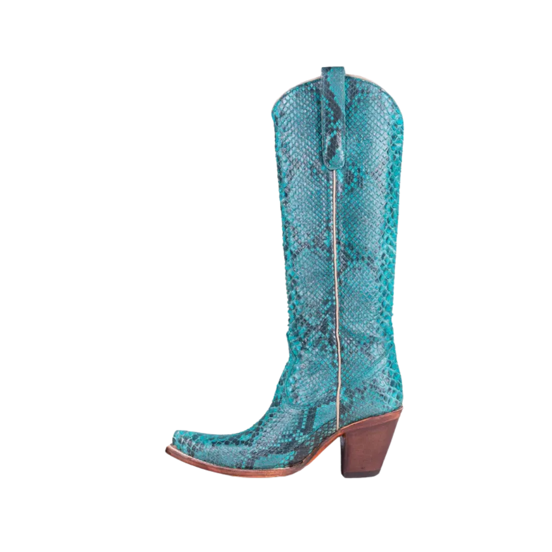 Corral Women's Python Tall Top Turquoise Boots