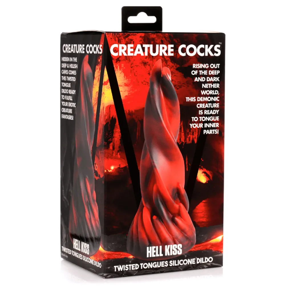 Creature Cocks Hell Kiss Twisted Tongues Silicone Dildo