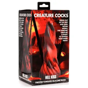 Creature Cocks Hell Kiss Twisted Tongues Silicone Dildo