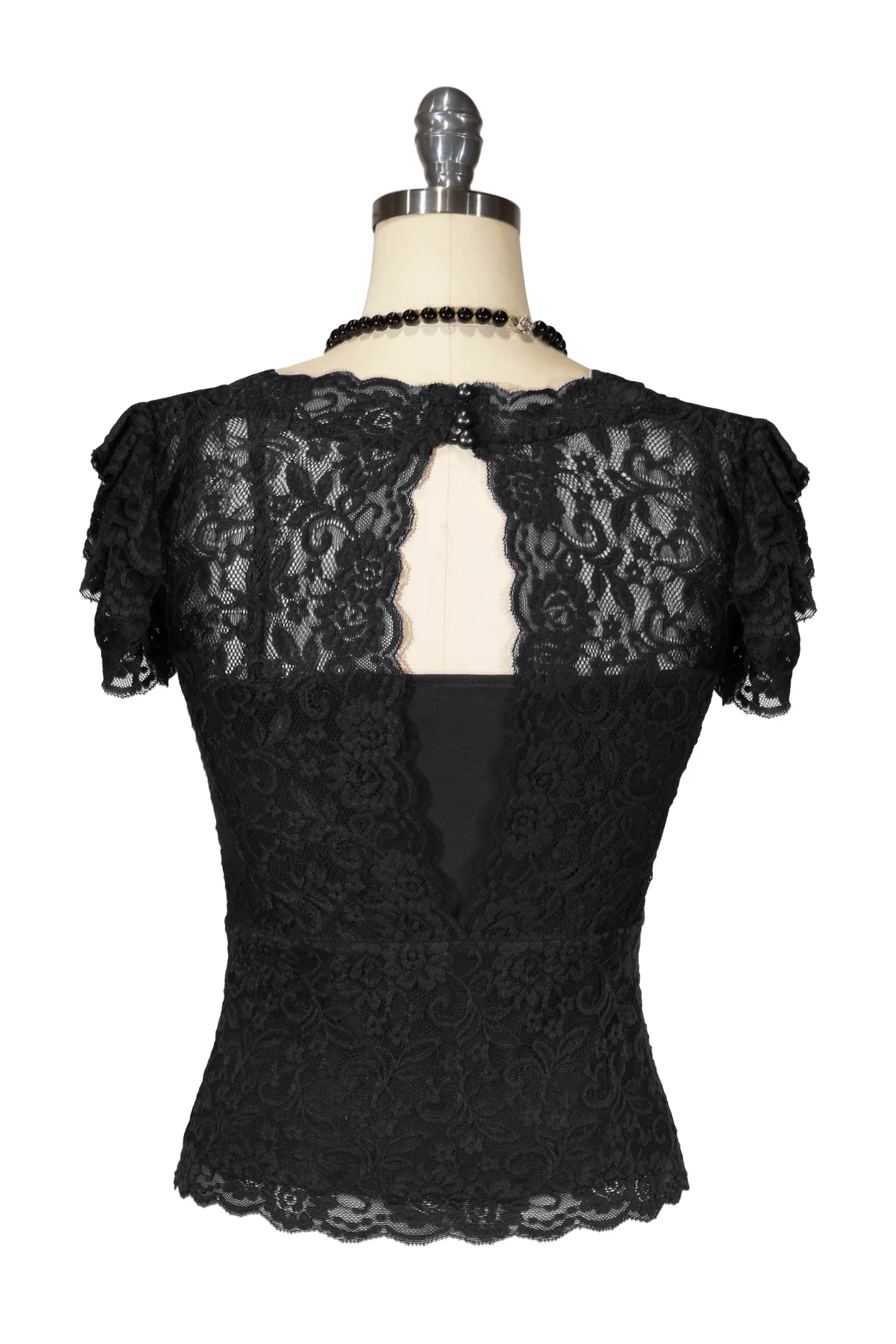 D'Amour Lace Top (Black)