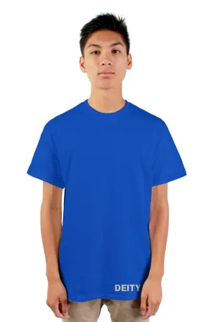 Deity Embroidered Premium Mens Blue Tshirt