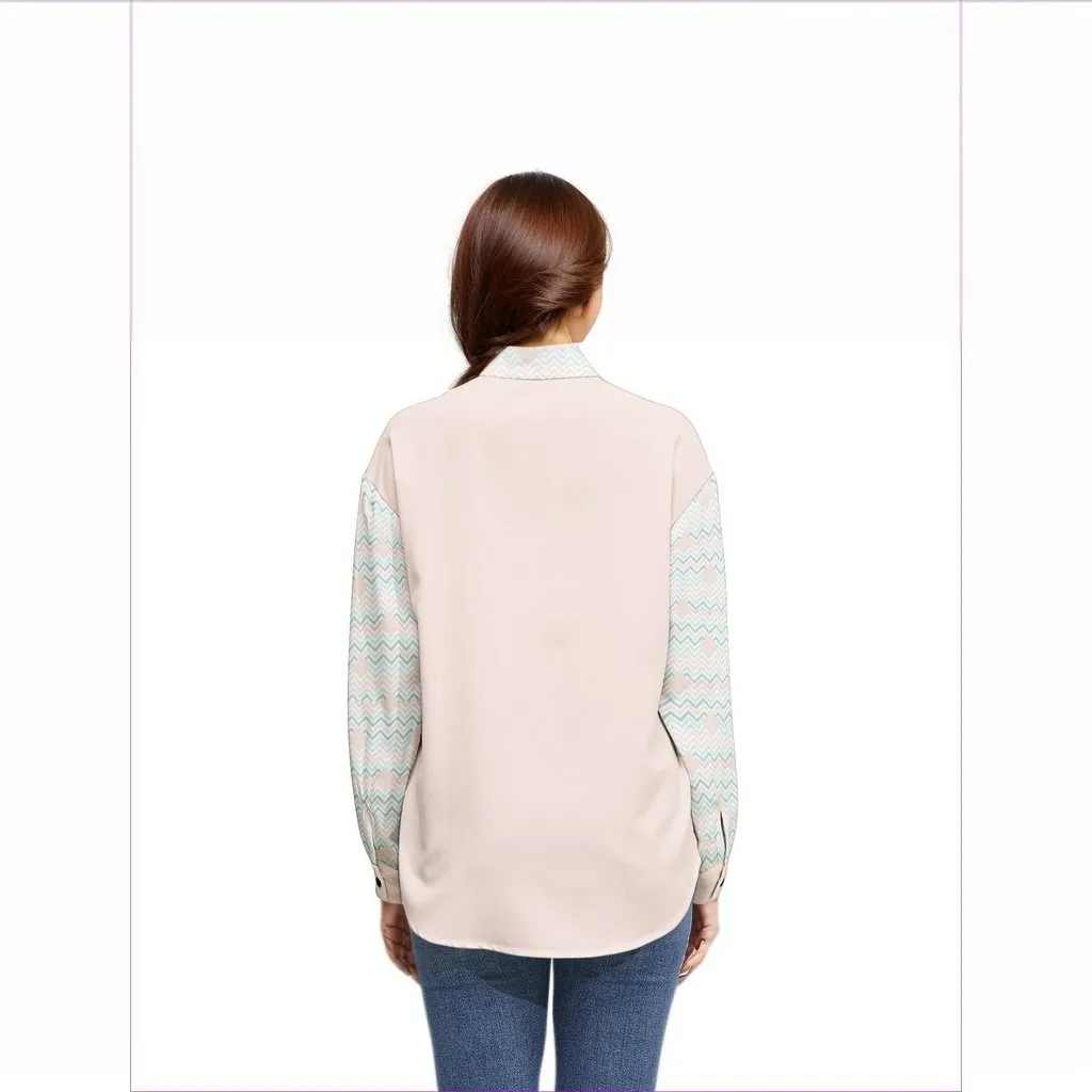 Easy Days Long Sleeve Button Up Casual Shirt Top