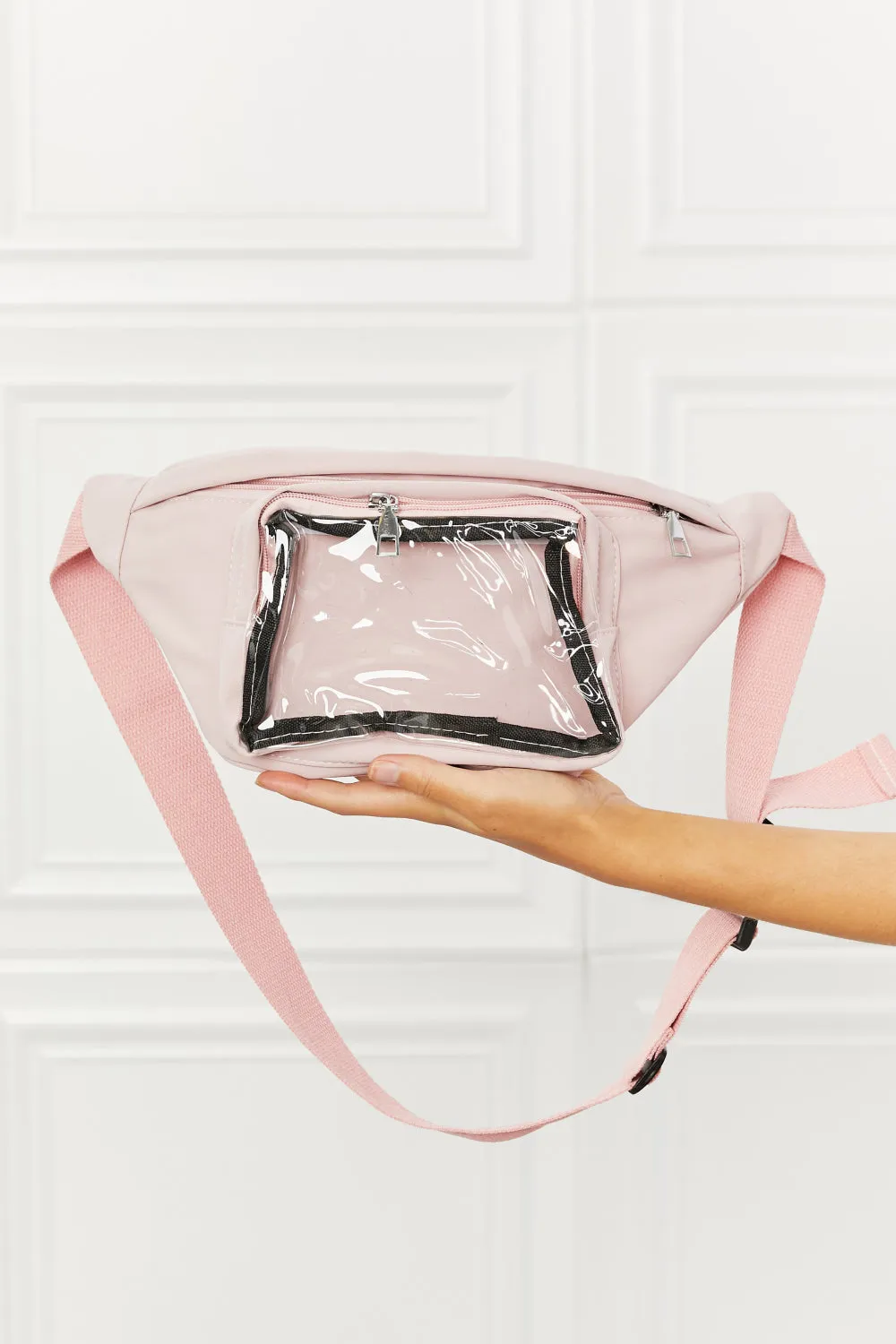 Fame Doing Me Waist Bag in Pink - Ships from The US