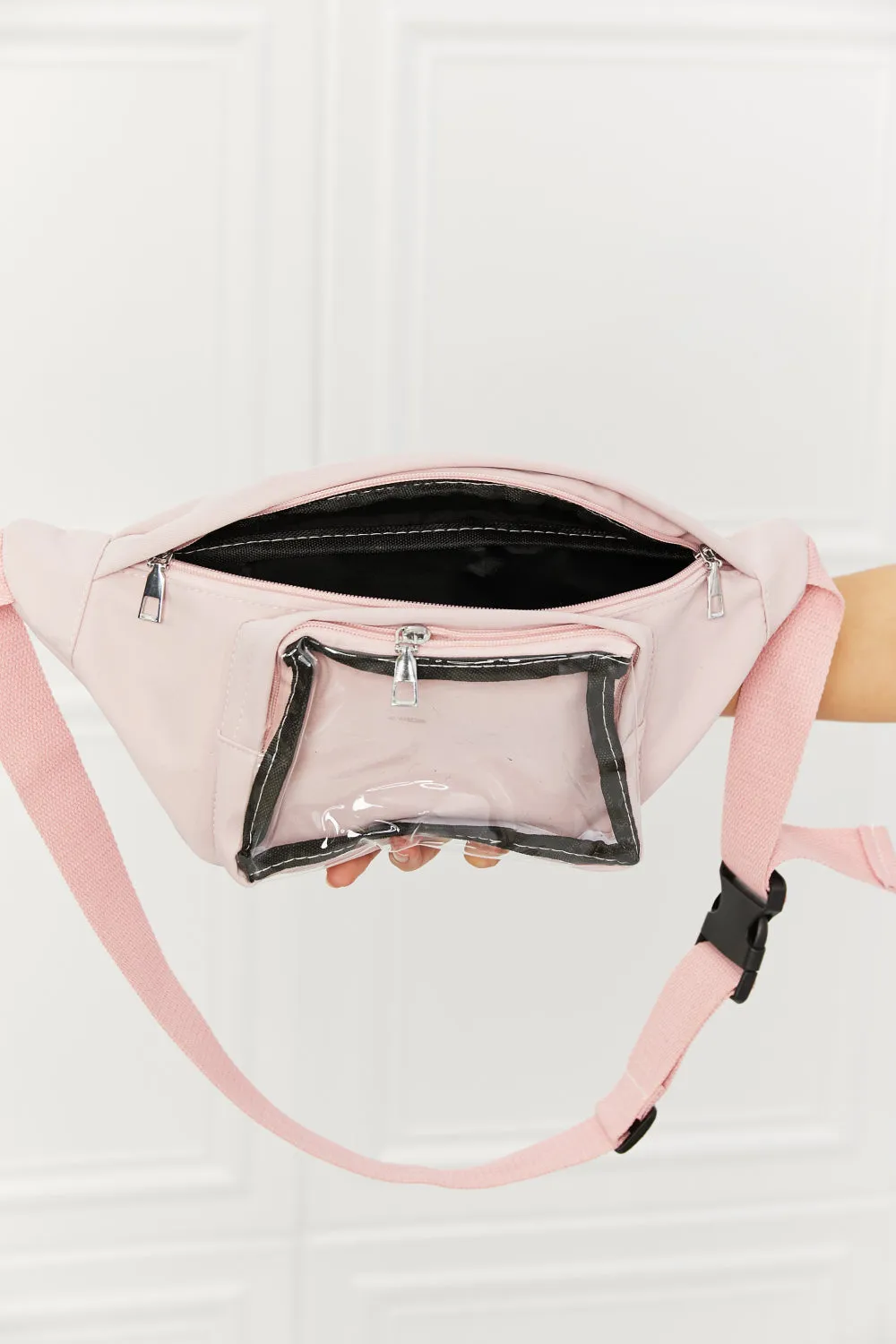 Fame Doing Me Waist Bag in Pink - Ships from The US