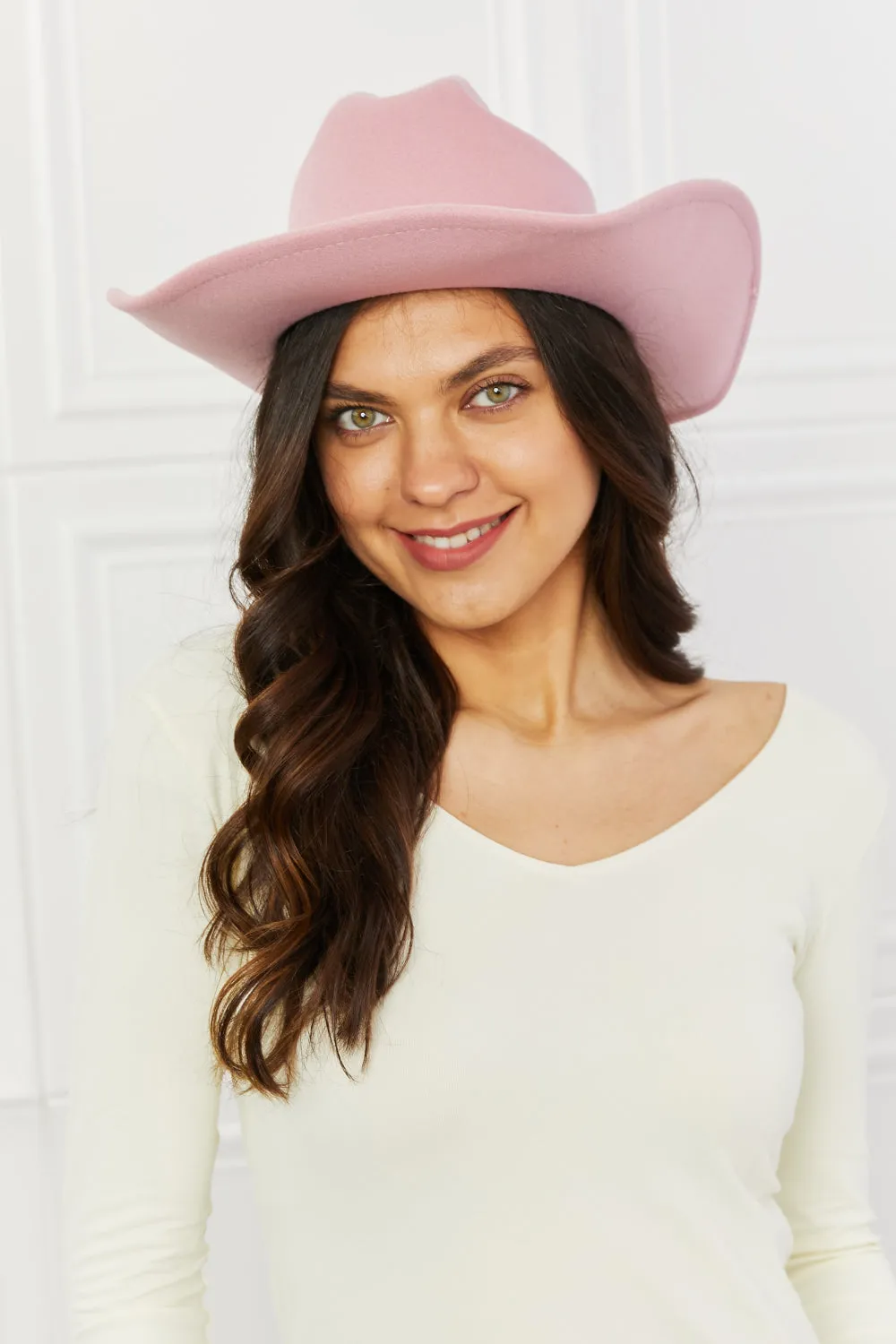 Fame Western Cutie Cowboy Hat in Pink - Ships from The US