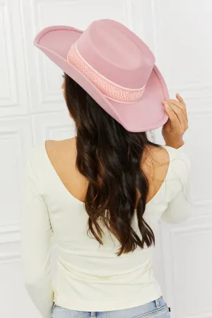 Fame Western Cutie Cowboy Hat in Pink - Ships from The US