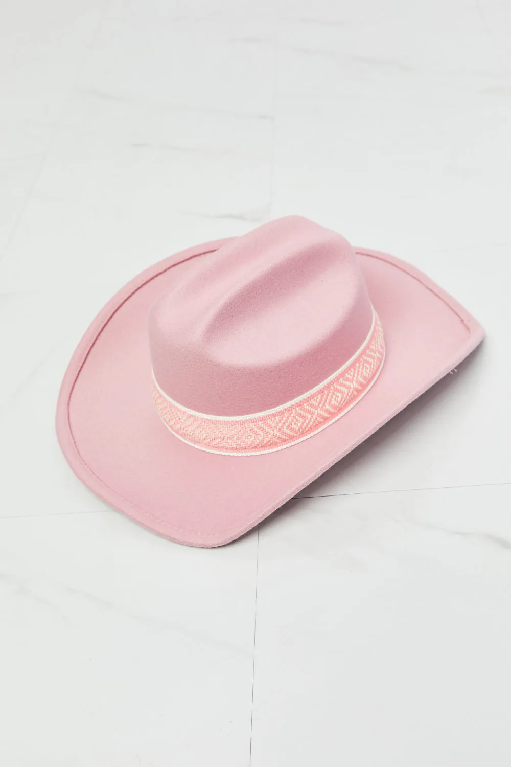 Fame Western Cutie Cowboy Hat in Pink - Ships from The US