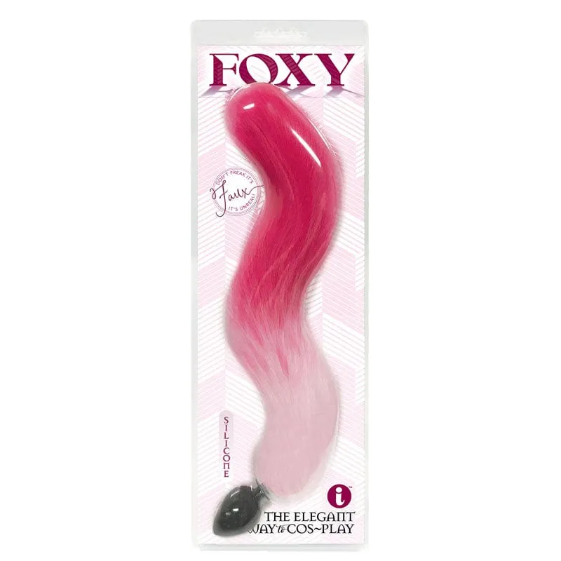 Foxy Fox Tail Silicone Butt Plug -  Gradient - 46 cm Tail