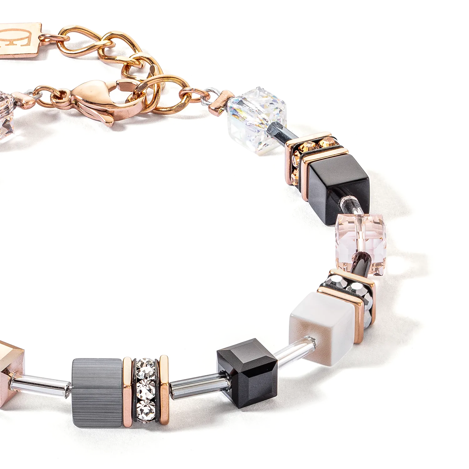 GeoCUBE® Iconic bracelet rose gold soft