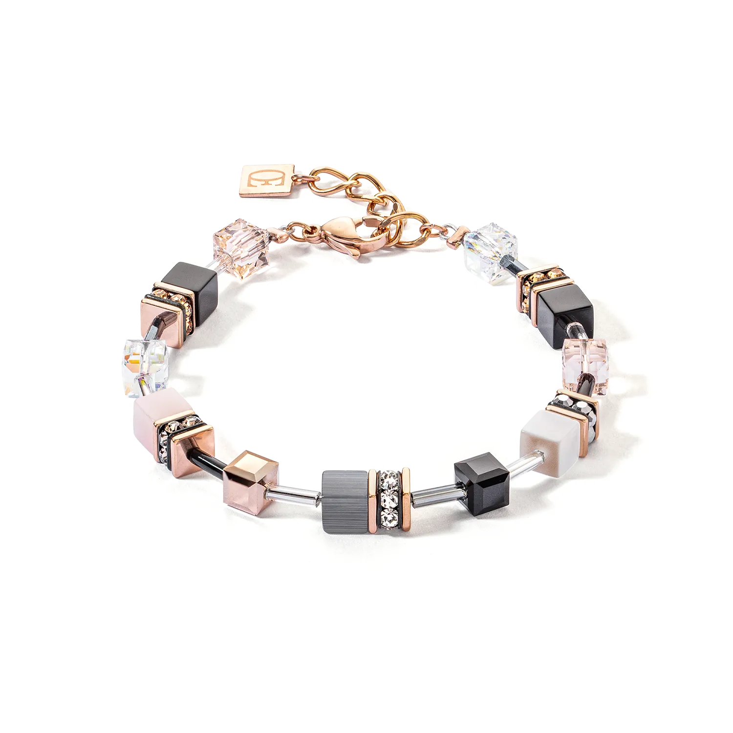 GeoCUBE® Iconic bracelet rose gold soft