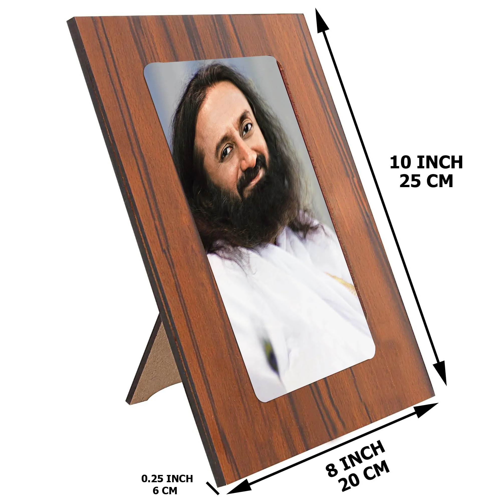 Indo Trends Global Gurudev Shri Shri Ravi Shankar Ji Photo Frame for Blessings - GR-1147