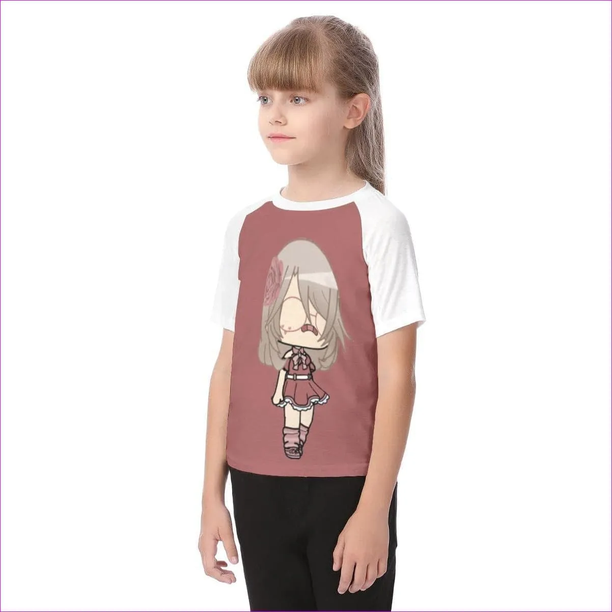 Kawaii Kids Raglan Sleeve T-shirt