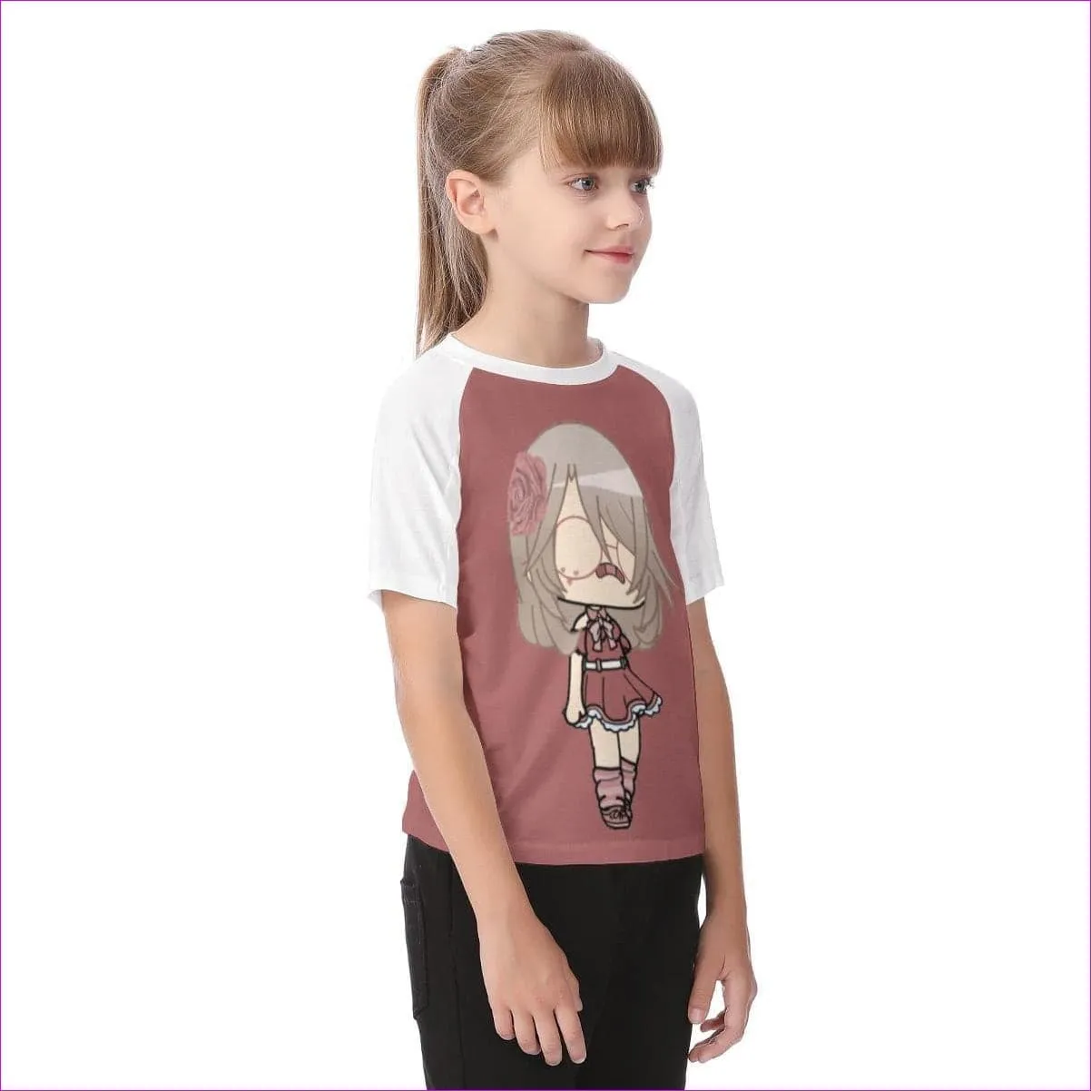 Kawaii Kids Raglan Sleeve T-shirt