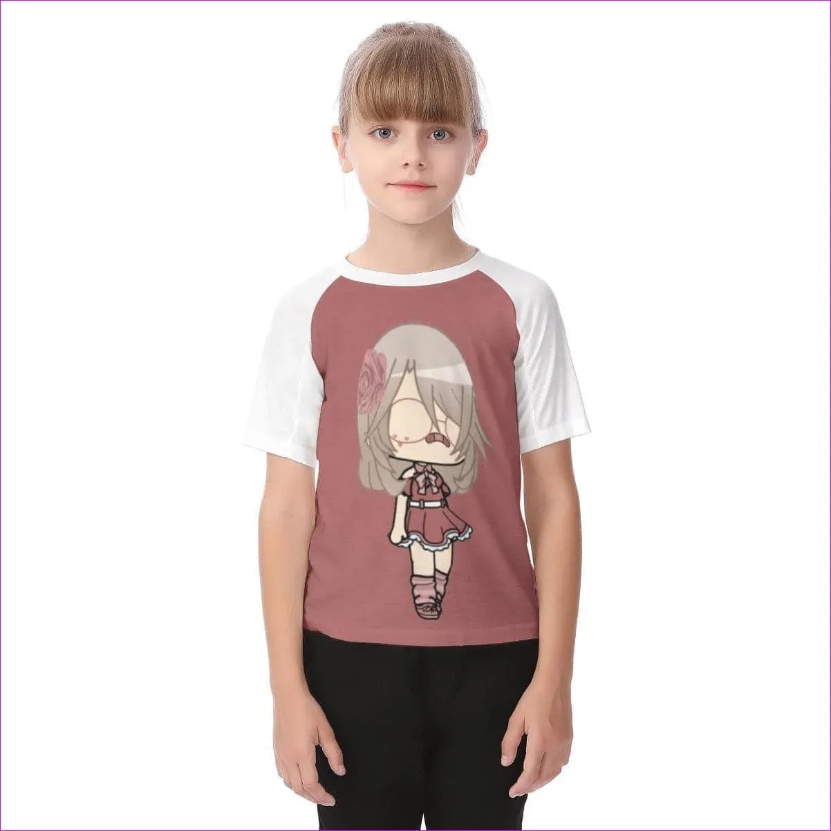 Kawaii Kids Raglan Sleeve T-shirt