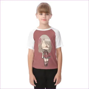 Kawaii Kids Raglan Sleeve T-shirt