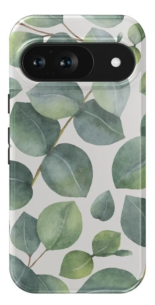 Leaf Me Alone | Green Floral Print Google Pixel Case