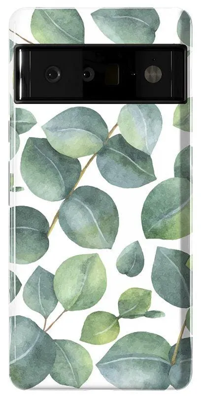 Leaf Me Alone | Green Floral Print Google Pixel Case