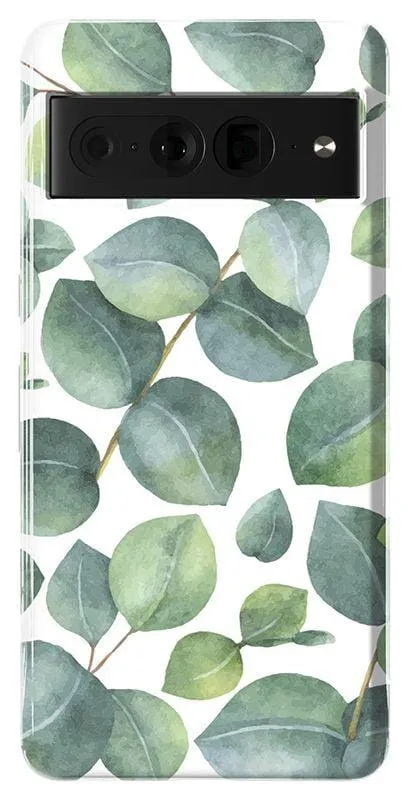 Leaf Me Alone | Green Floral Print Google Pixel Case