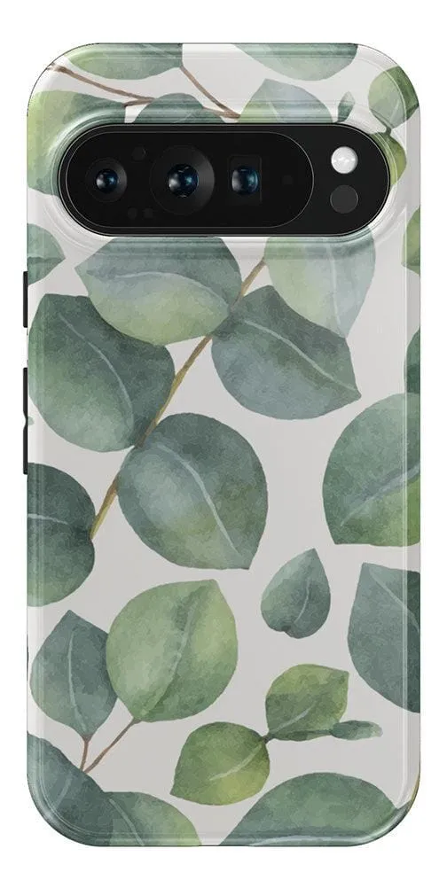 Leaf Me Alone | Green Floral Print Google Pixel Case