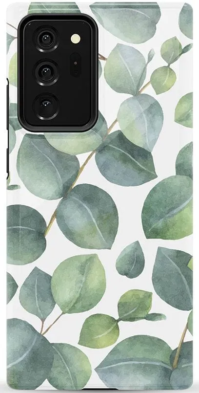 Leaf Me Alone | Green Floral Print Samsung Case