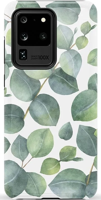 Leaf Me Alone | Green Floral Print Samsung Case