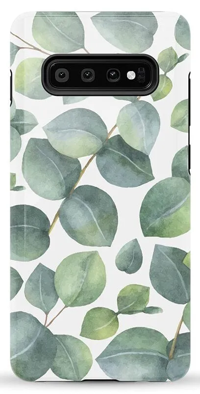 Leaf Me Alone | Green Floral Print Samsung Case