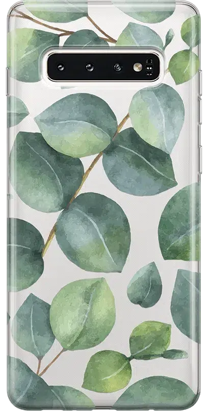 Leaf Me Alone | Green Floral Print Samsung Case